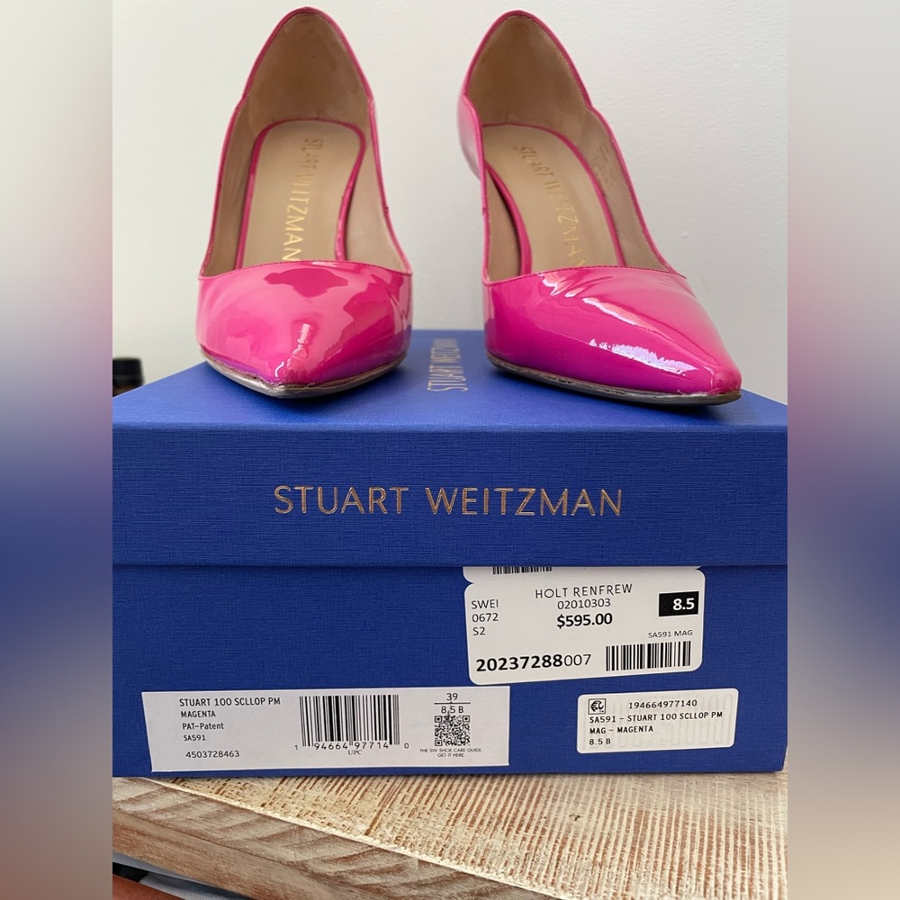 Stuart Weitzman 100mm Scallop Pump - Size 8.5